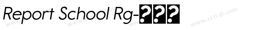Report School Rg字体转换 Report School Rg字体转换